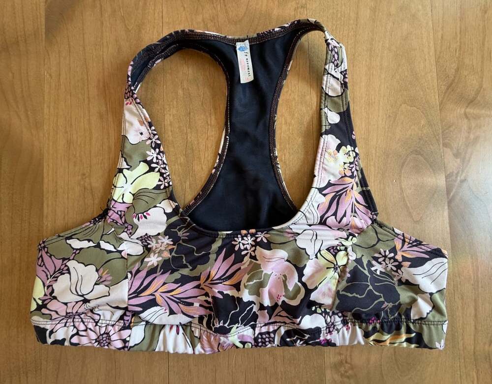 Free People Movement Wave Crush Floral Sports Bra Large